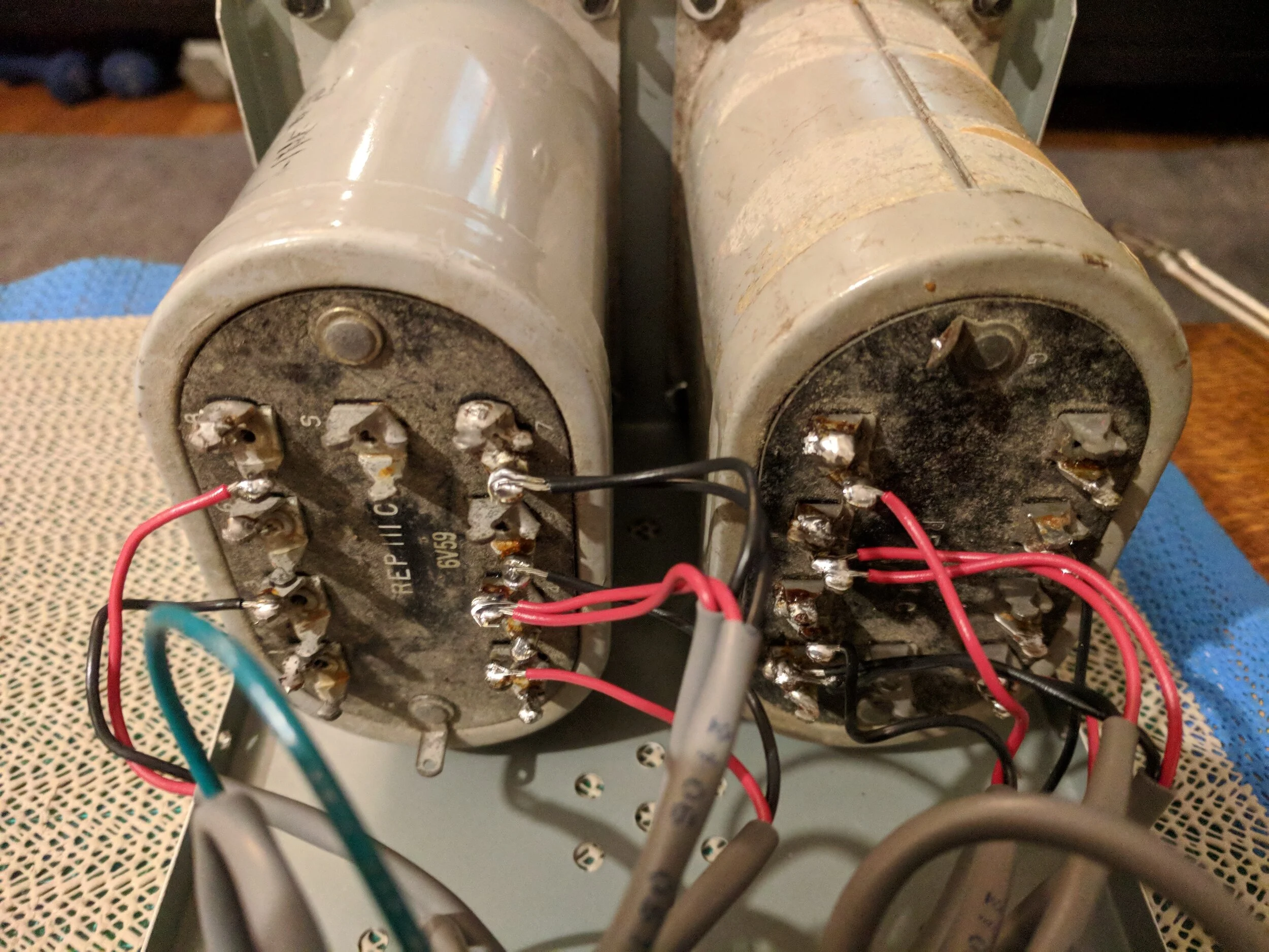 The 111C 600:600 matching transformers can be put on the output bus or they can be used for workhorse duties in the studio (balanced-unbalanced conversion, ground isolation).